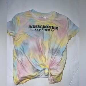 Abercrombie knot front graphic logo tee